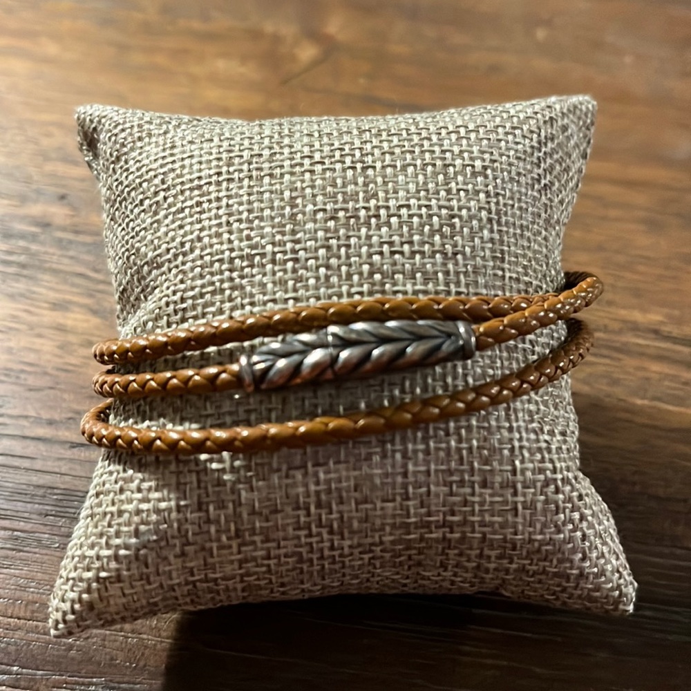 Men’s David Yurman chevron triple wrap bracelet